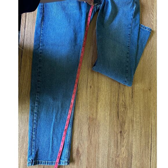 Levi's 505 Straight Regular Fit Dark Wash Jeans Size 32x32 - Picture 6 of 7